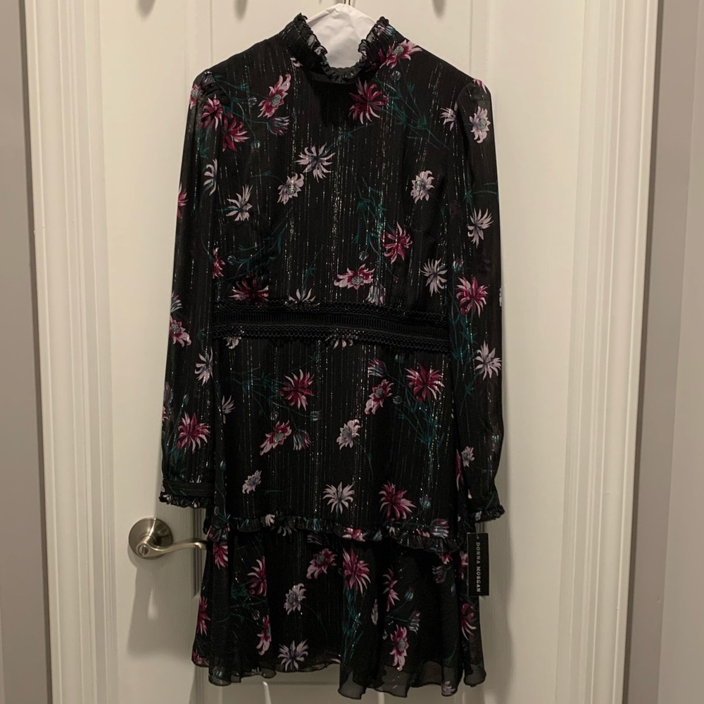 NWT Black/purple floral Dress